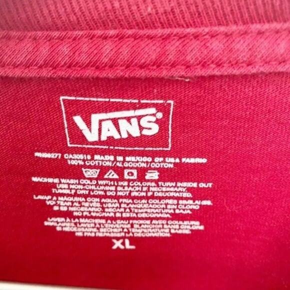 VANS Red Shirt Sz XL - Picture 3 of 4